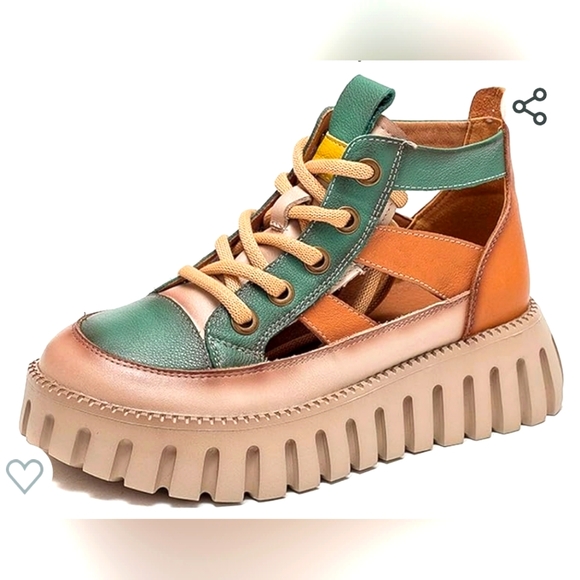 Coer Shoes - NWT Coer funky sneaker sandals in green size 39/8